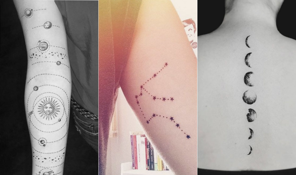 tatuagem planetas