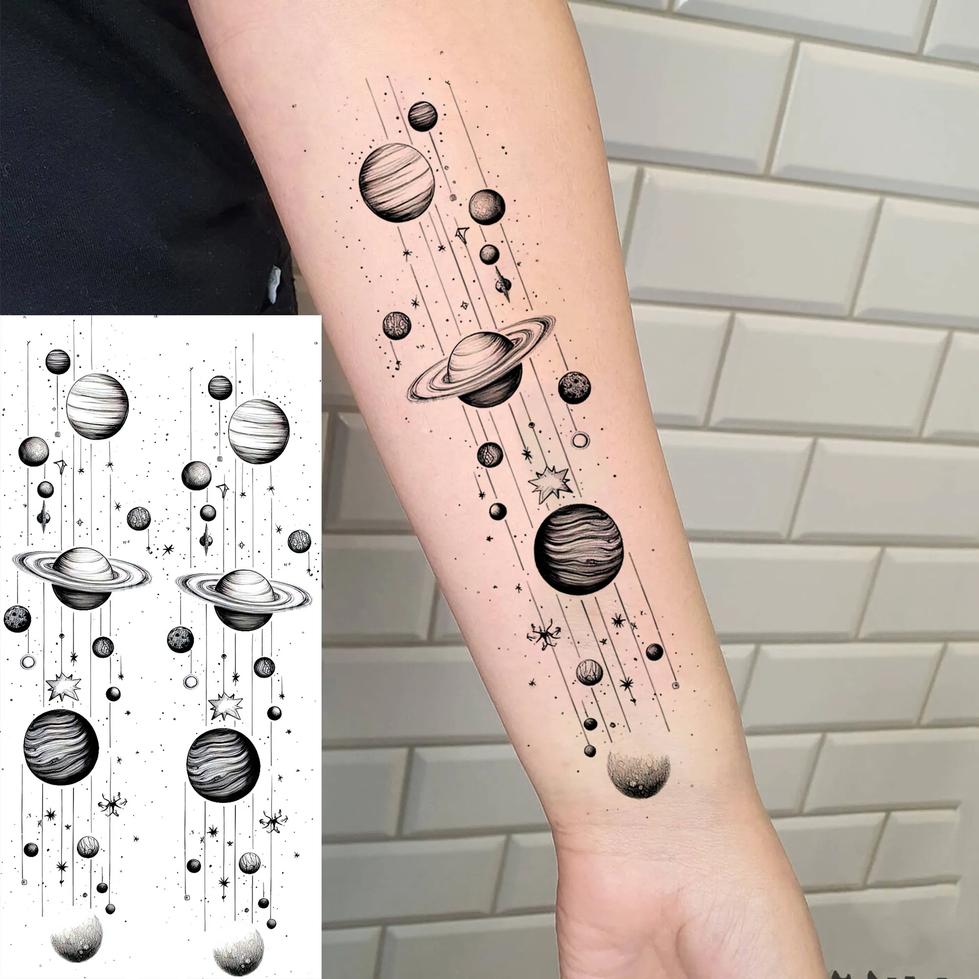 tatuagem pontilhismo universo