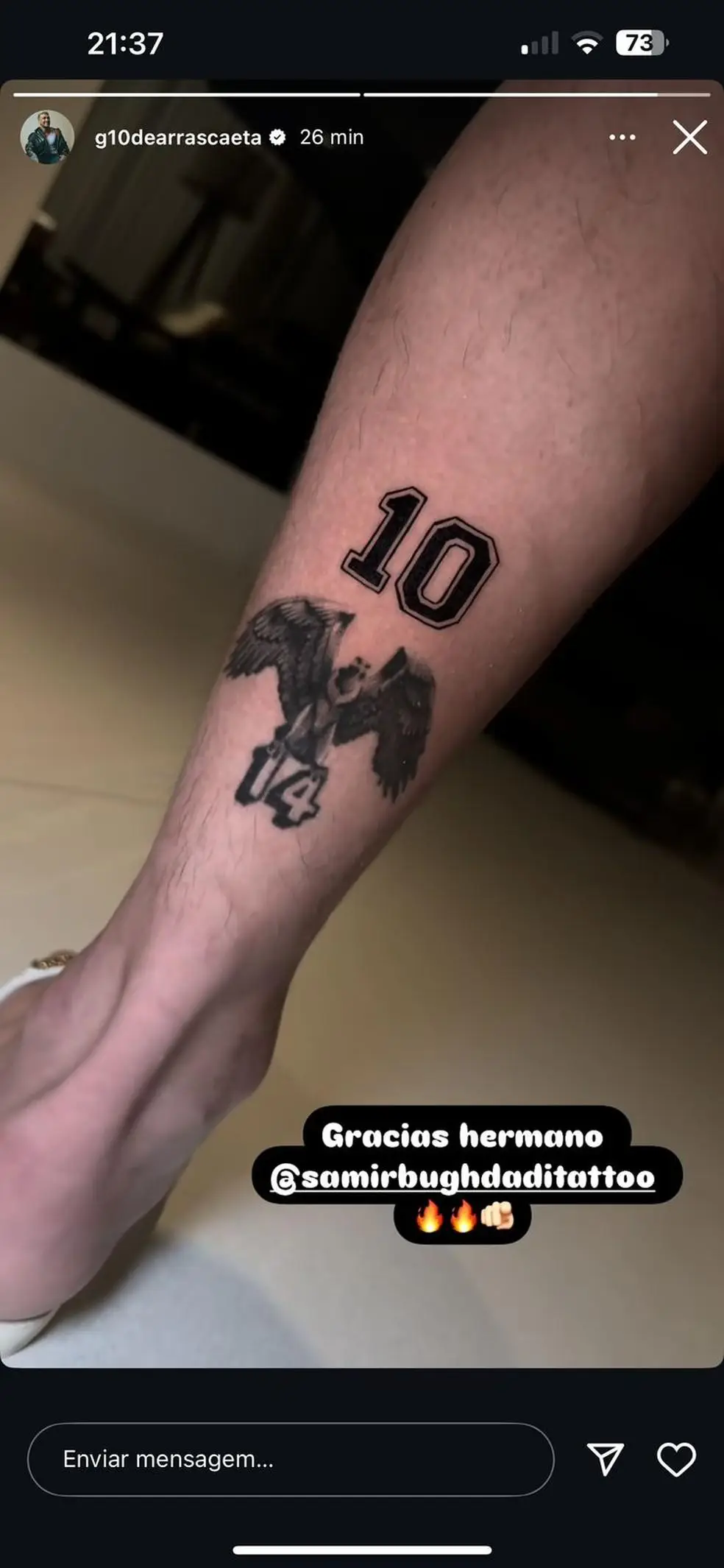 tatuagem urubu flamengo blackwork