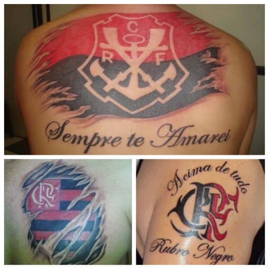tatuagem urubu flamengo frase