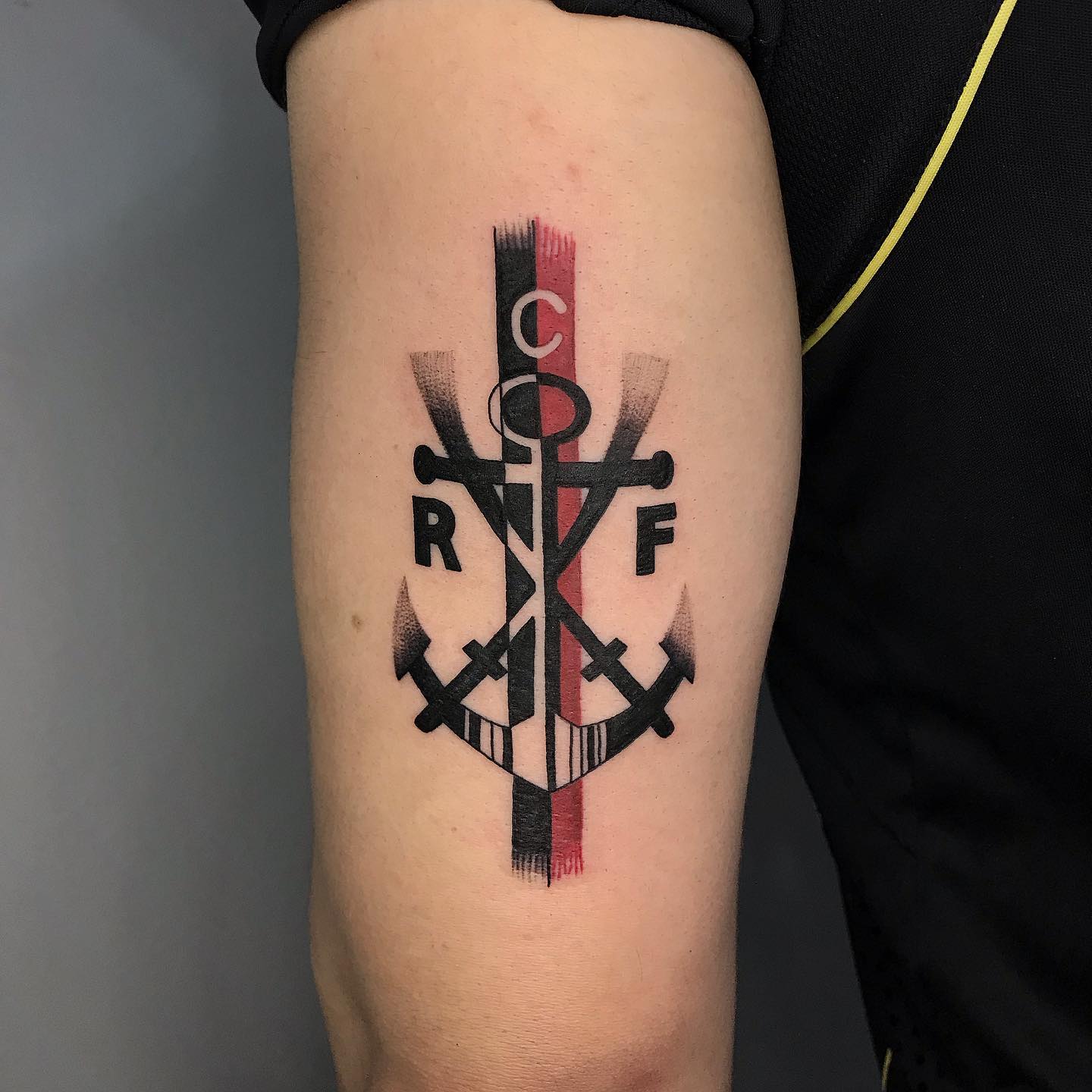 urubu flamengo panturrilha tattoo