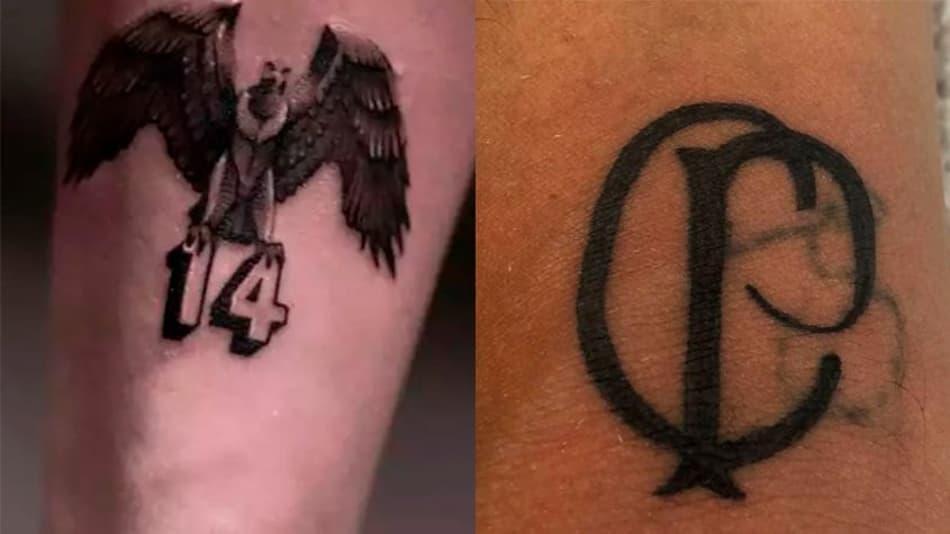 tatuagem urubu flamengo colorido
