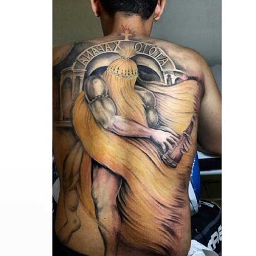 tatuagem xangô oxé