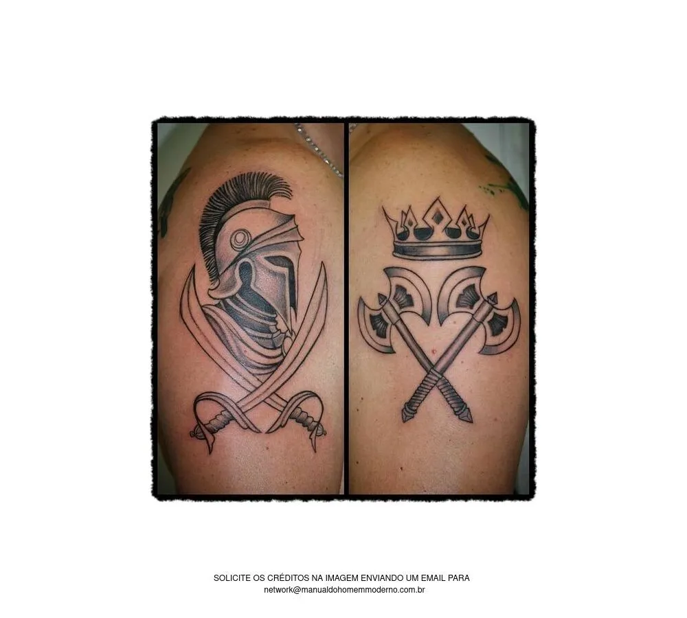 tatuagem xangô e iemanjá