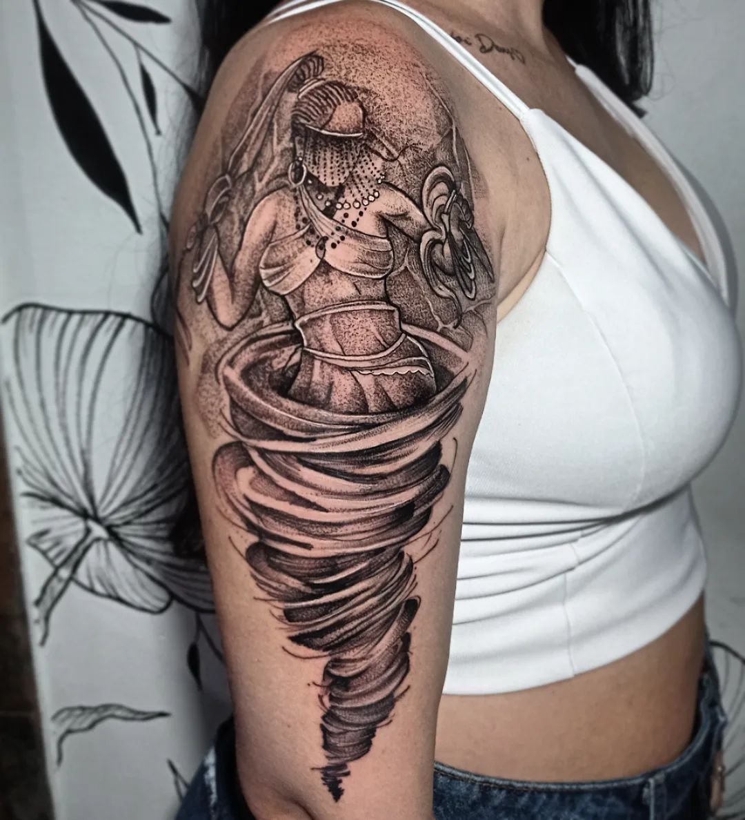 desenho tatuagem xangô
