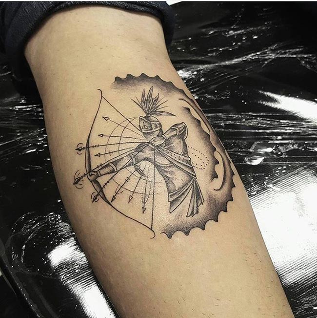 tatuagem xangô feminina