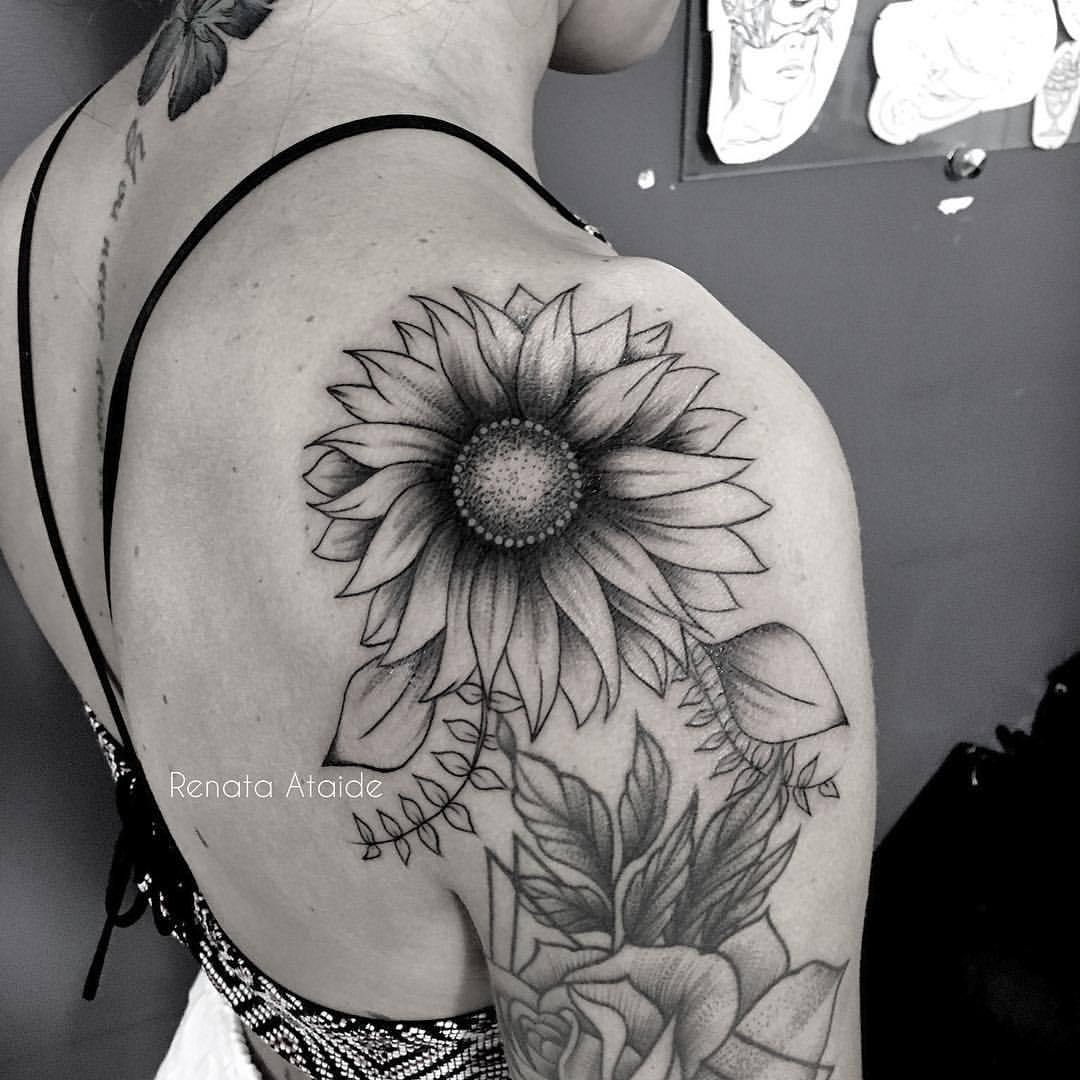 onde fazer tatuagem de girassol