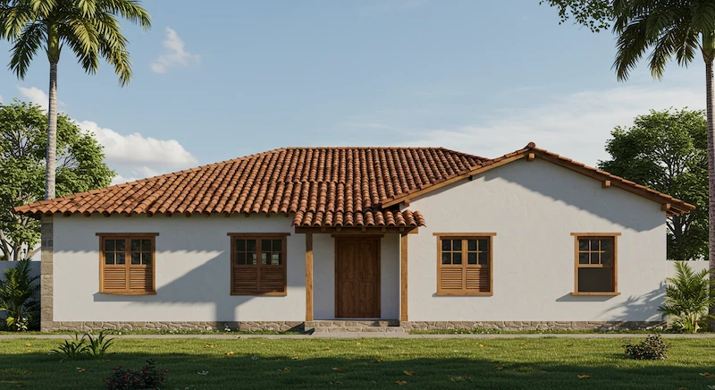 inspiração telhado colonial para casas de campo