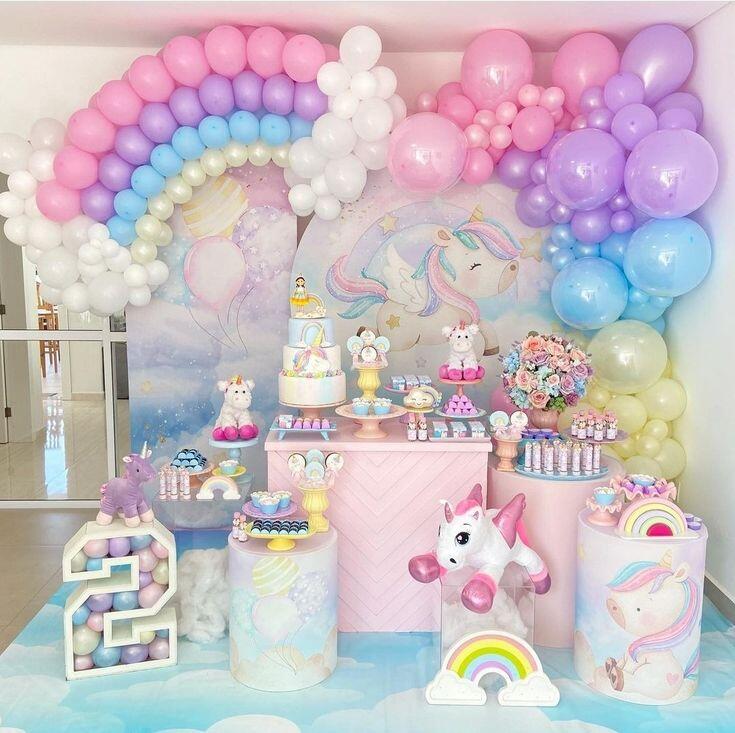 tema de aniversário de 2 anos feminino simples