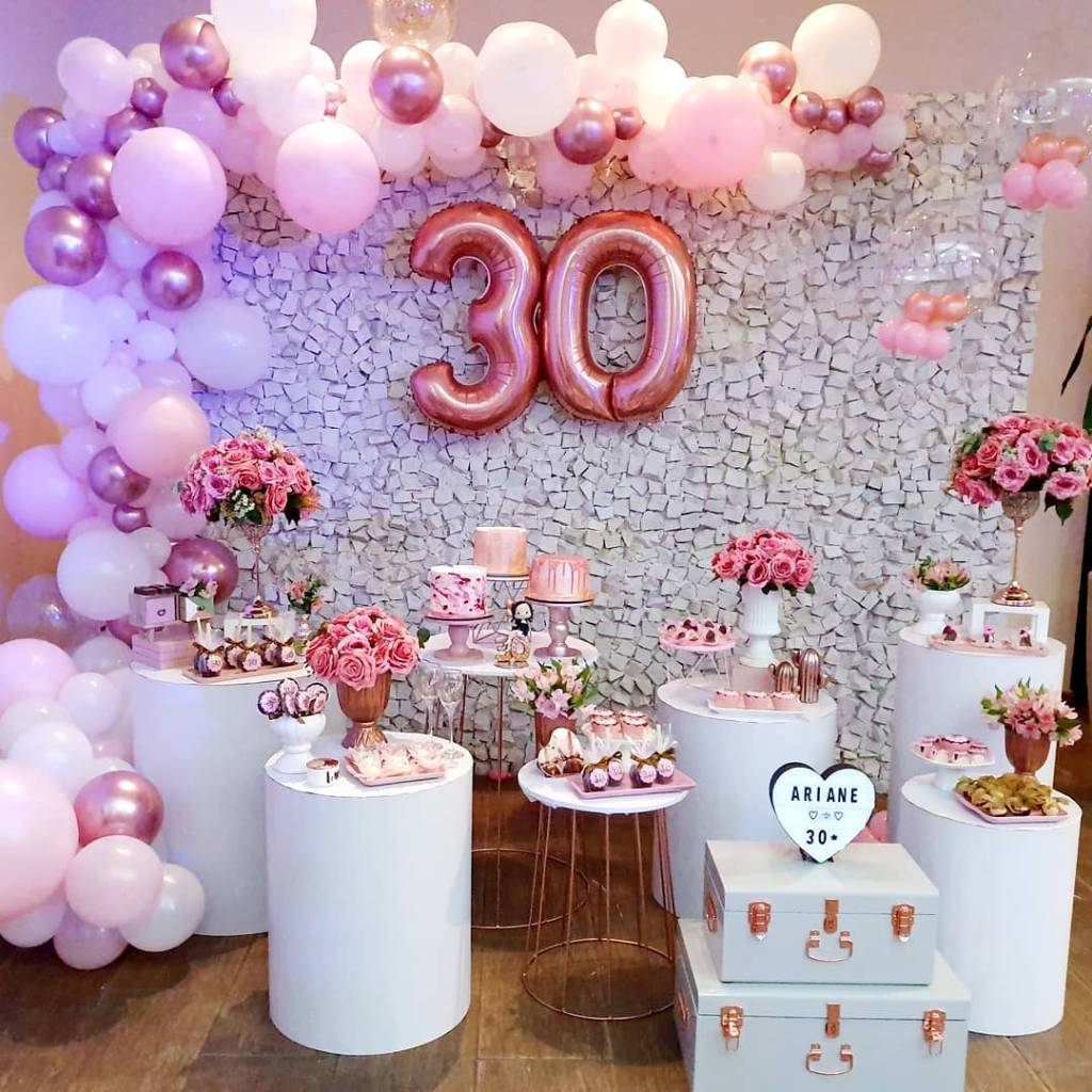 decoração de aniversário 30 anos