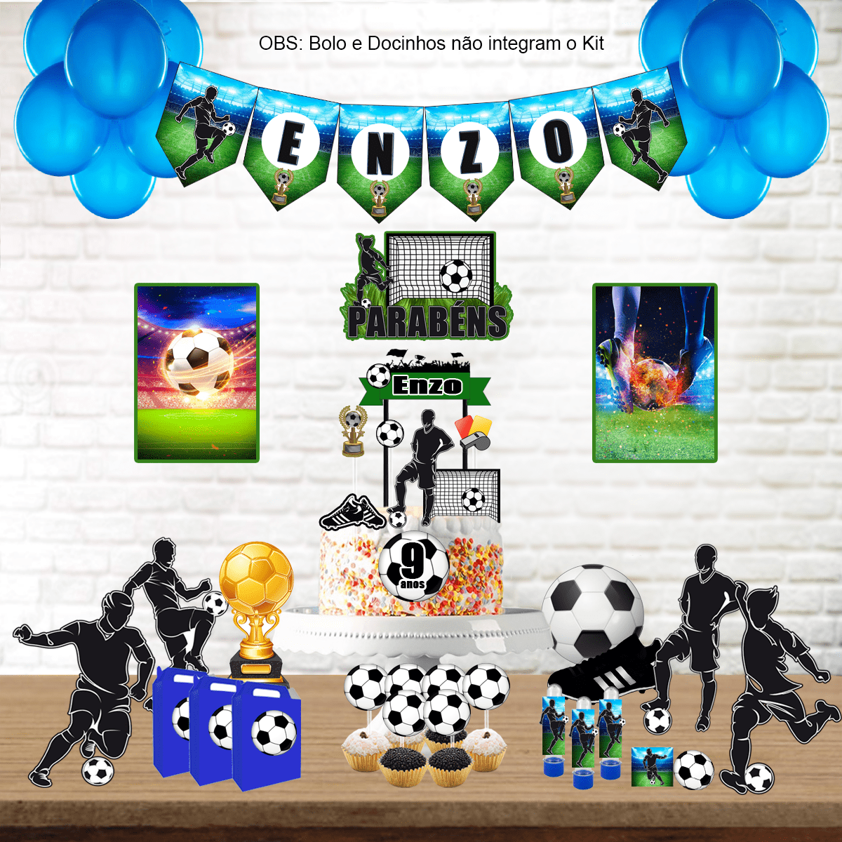 festa futebol para 1 ano
