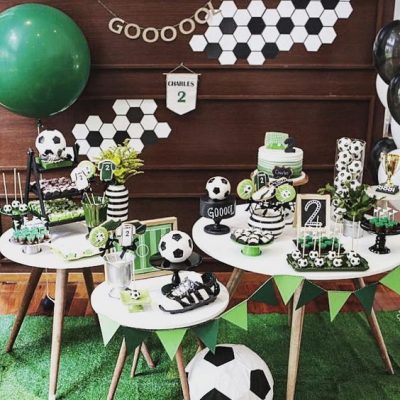 festa futebol estilo estádio