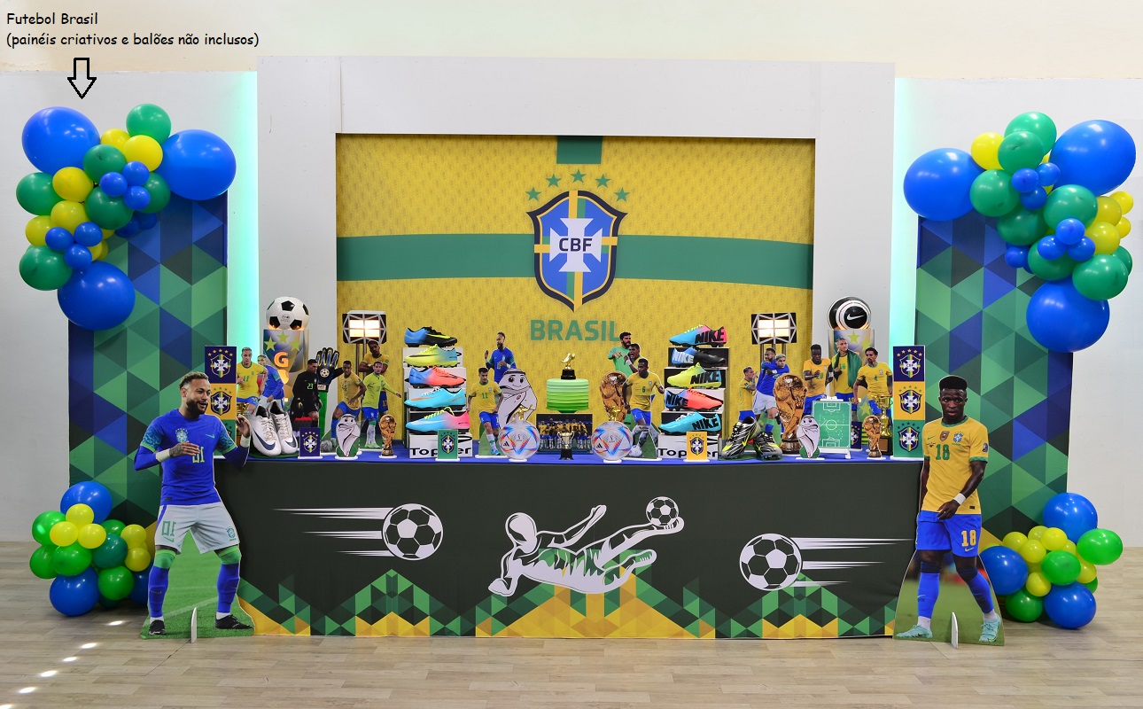 festa futebol com tema de vestiário