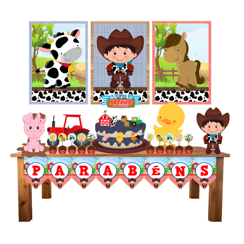 decoração fazendinha simples e barata