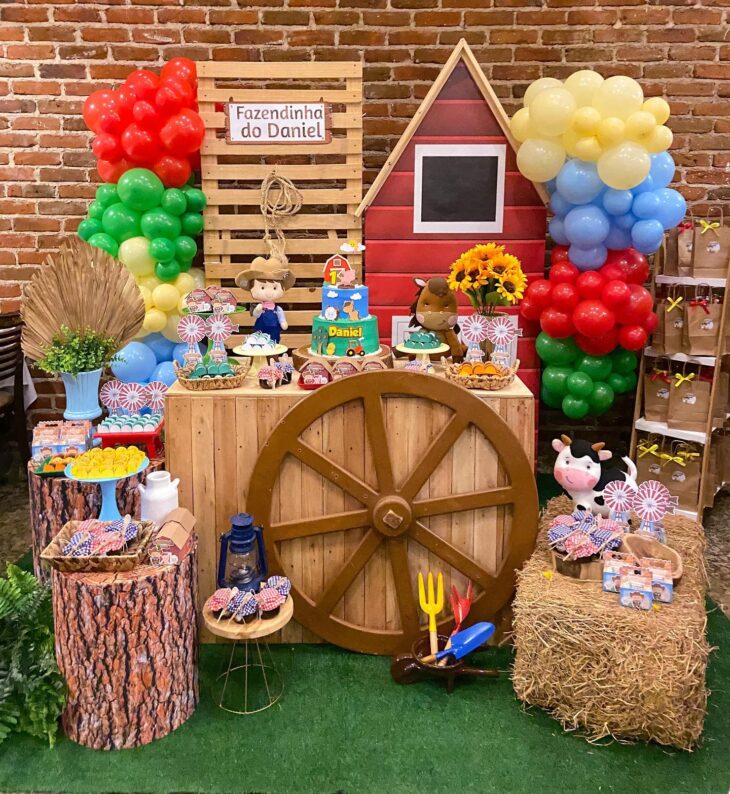 paleta de cores fazendinha infantil