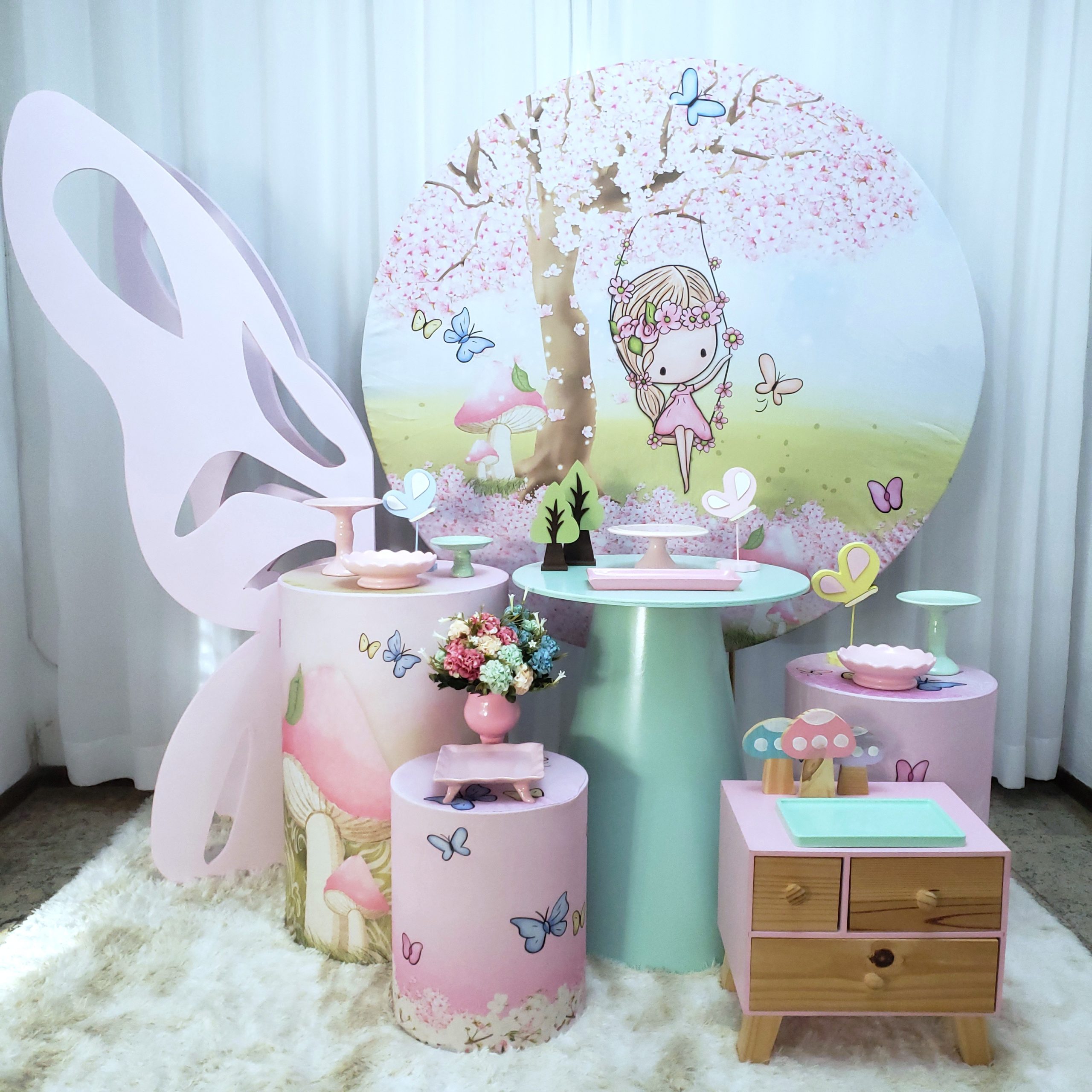 painel jardim encantado DIY