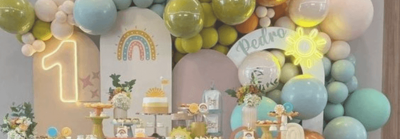 cores para festa de 1 ano