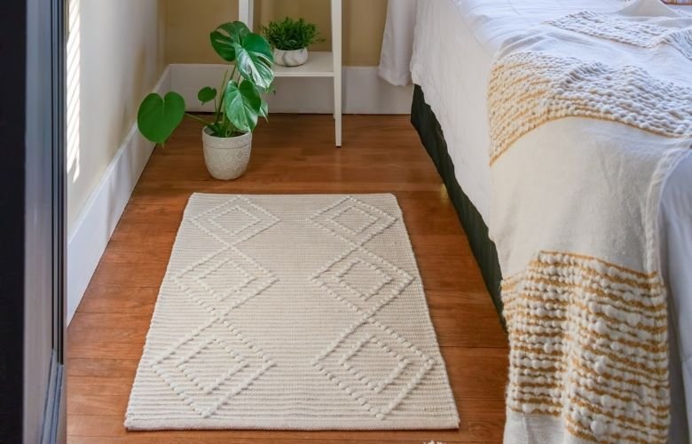 ideias de tapetes modernos para sala de estar