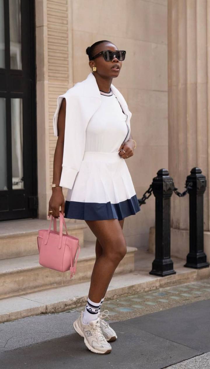 tenis para usar com saia