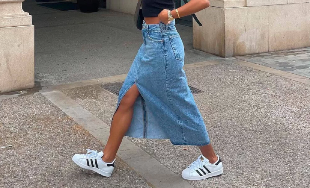 tenis para usar com saia