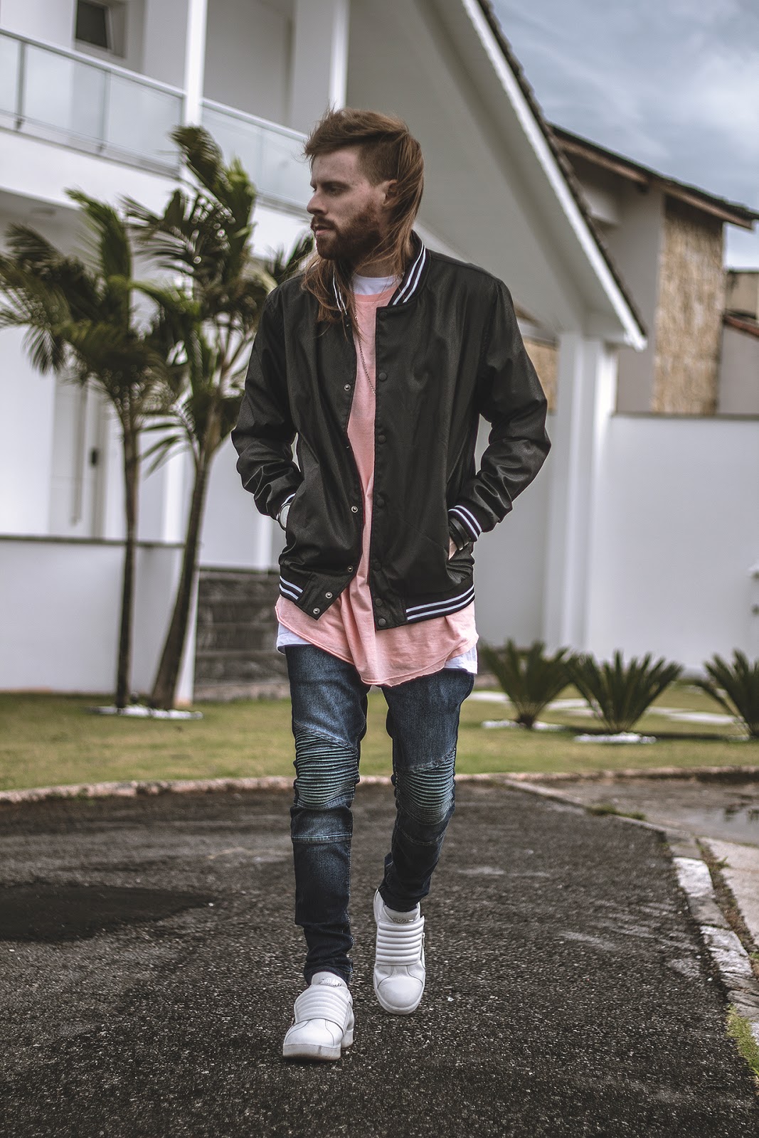 Tênis masculino de couro