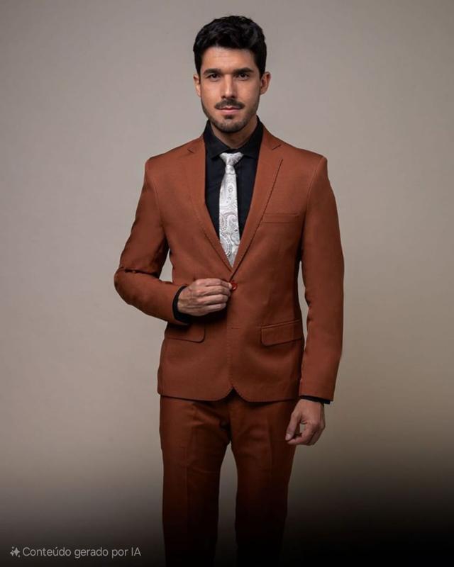 Terno terracota para casamento