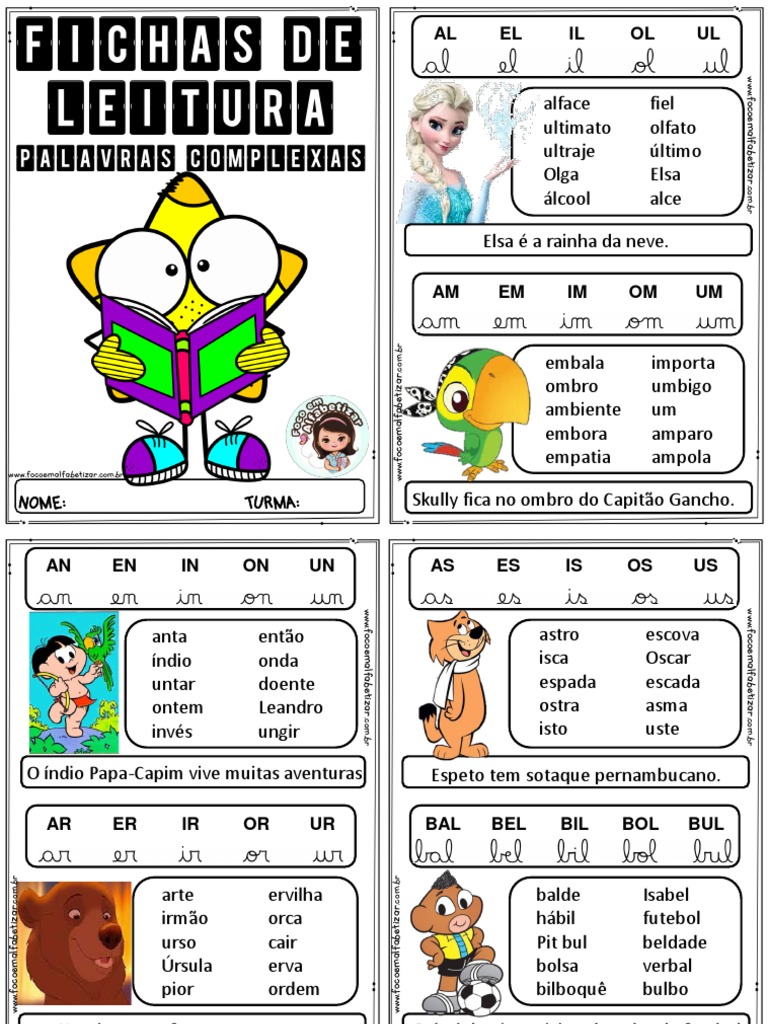 sílabas complexas vs. sílabas simples qual a diferença