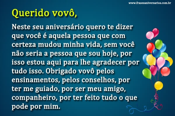 frases de aniversário para avô especial