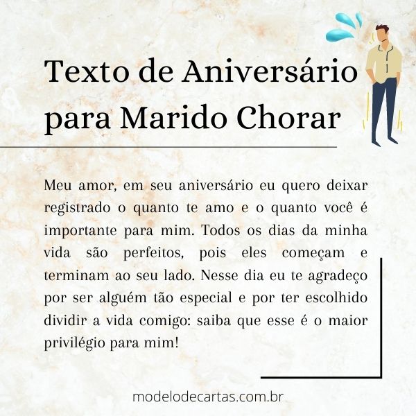 como escrever mensagem de aniversário para marido