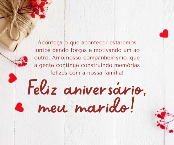 aniversário do meu marido: o que dizer