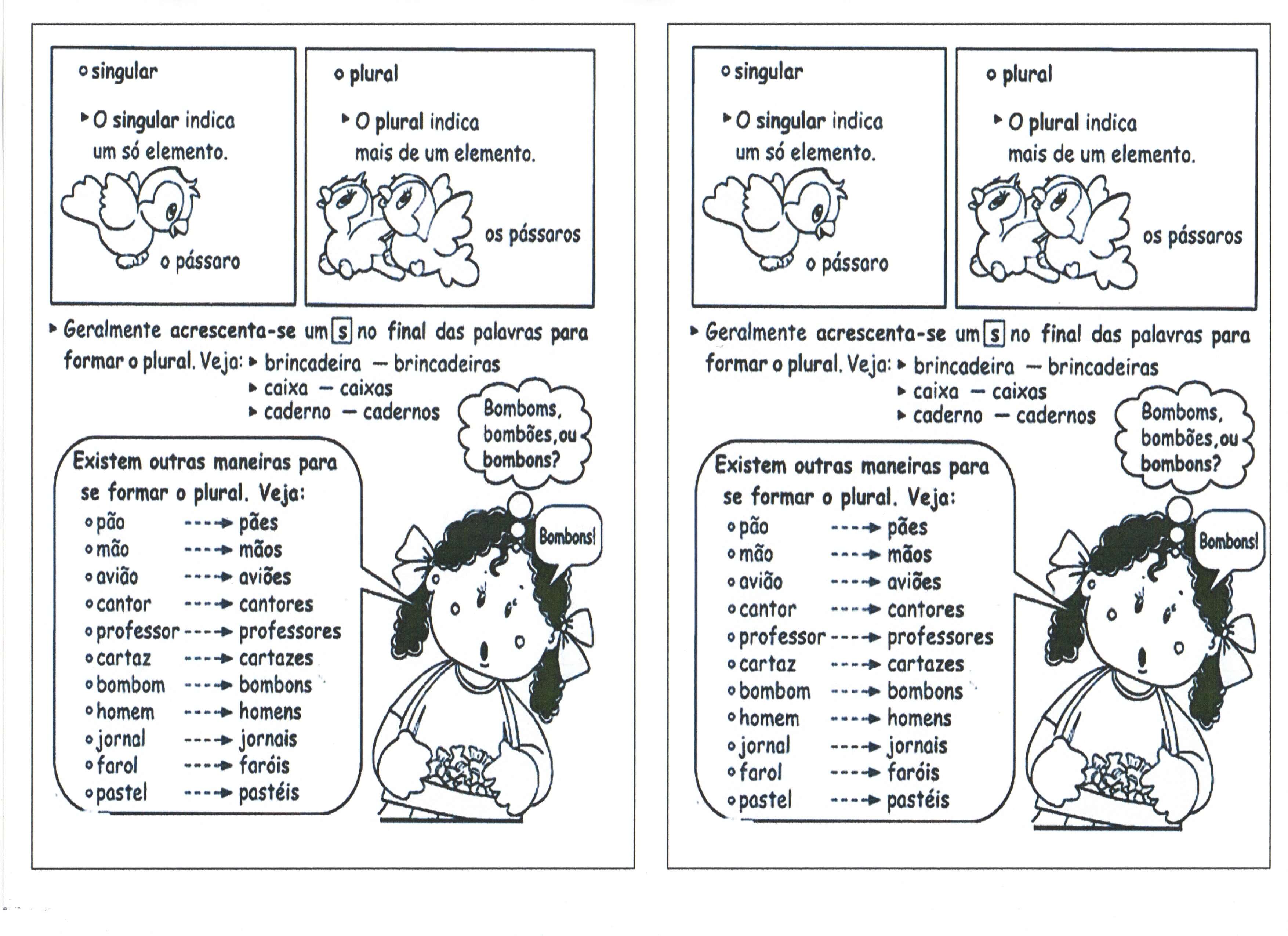 melhores poemas para ensinar singular e plural 2 ano