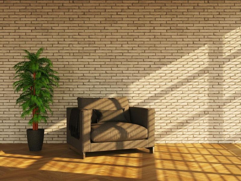 ideias de decoração com tijolinho aparente na sala