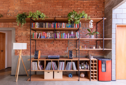 tijolinho natural ou revestimento cerâmico para sala