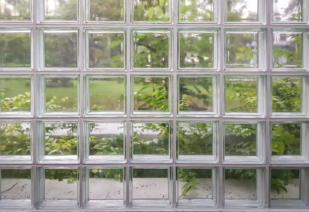 tijolo de vidro banheiro