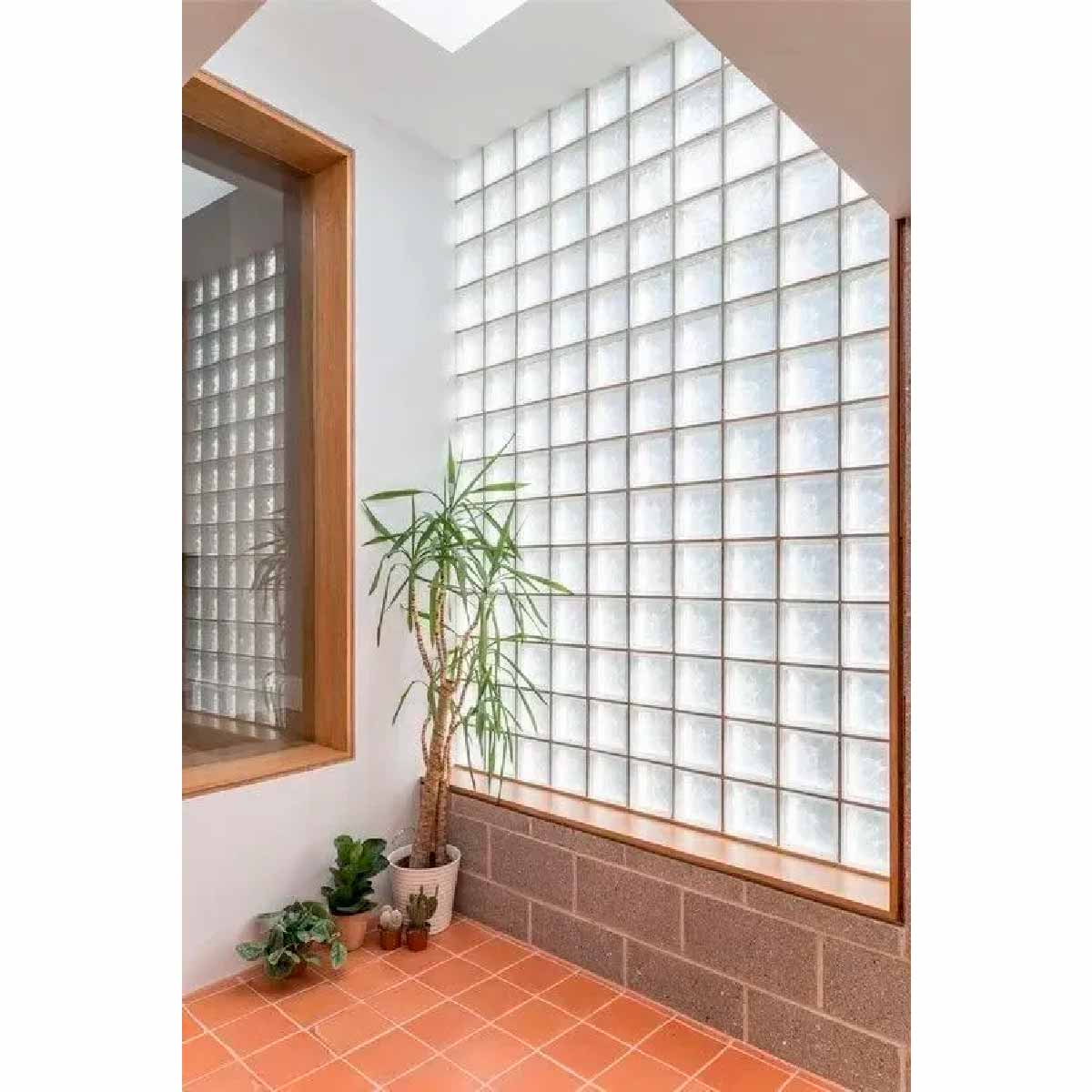 tijolo de vidro banheiro