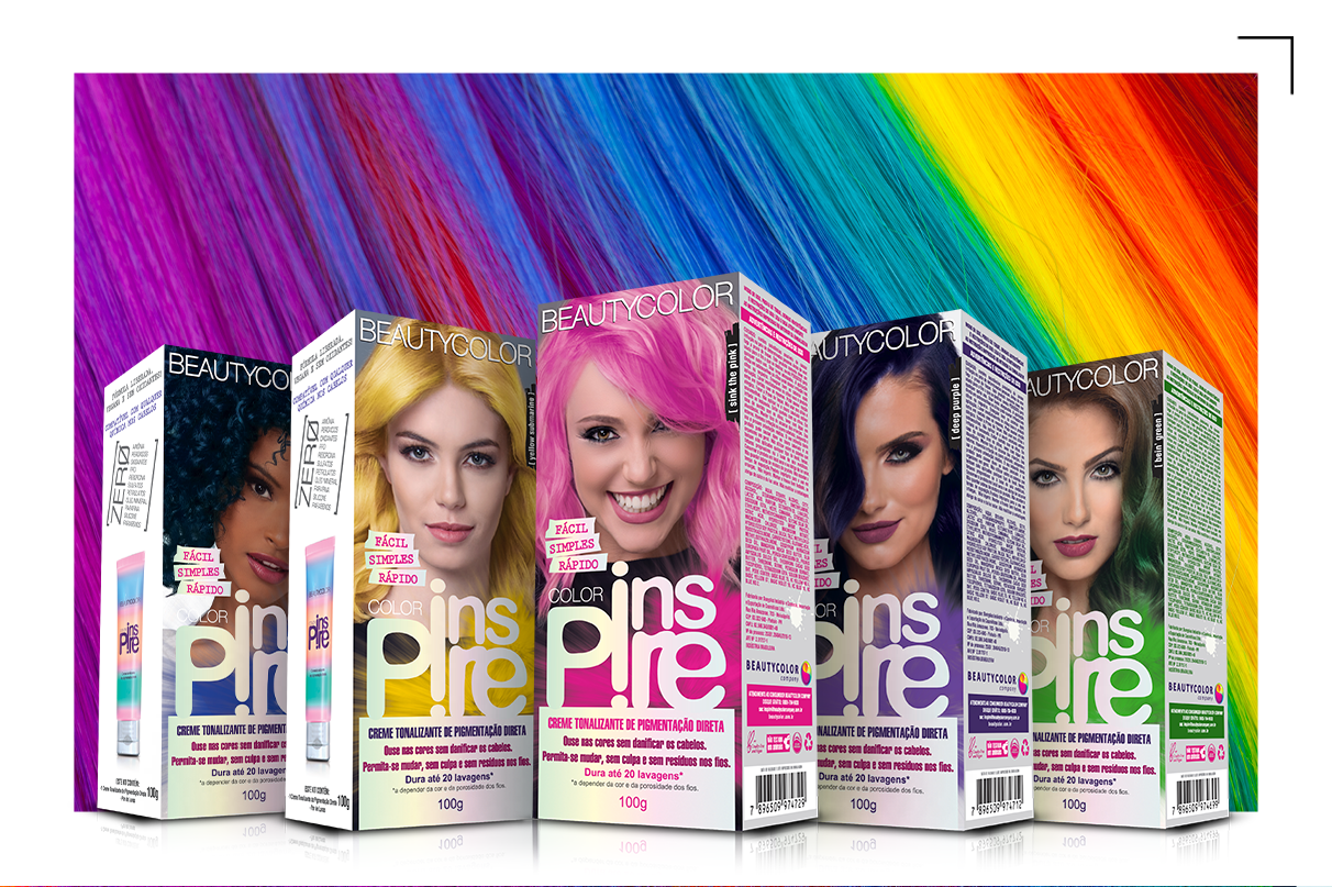 tinta colorida cabelo temporária