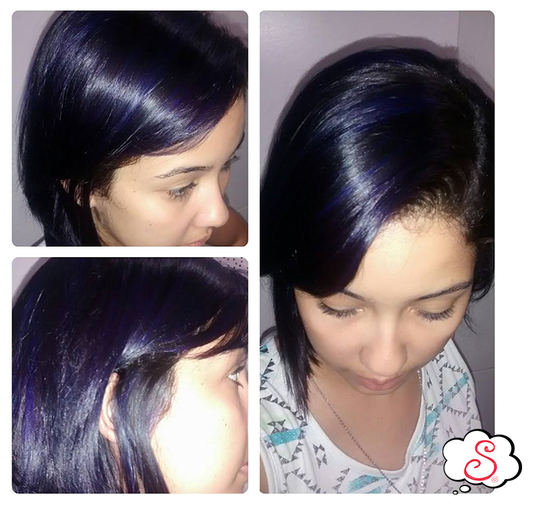 tinta de cabelo violeta escuro