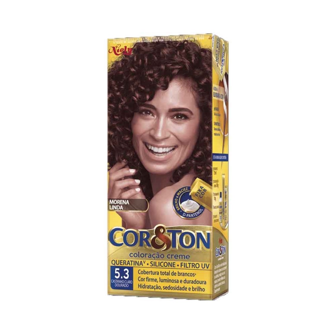 como aplicar tintura castanho claro em cachos