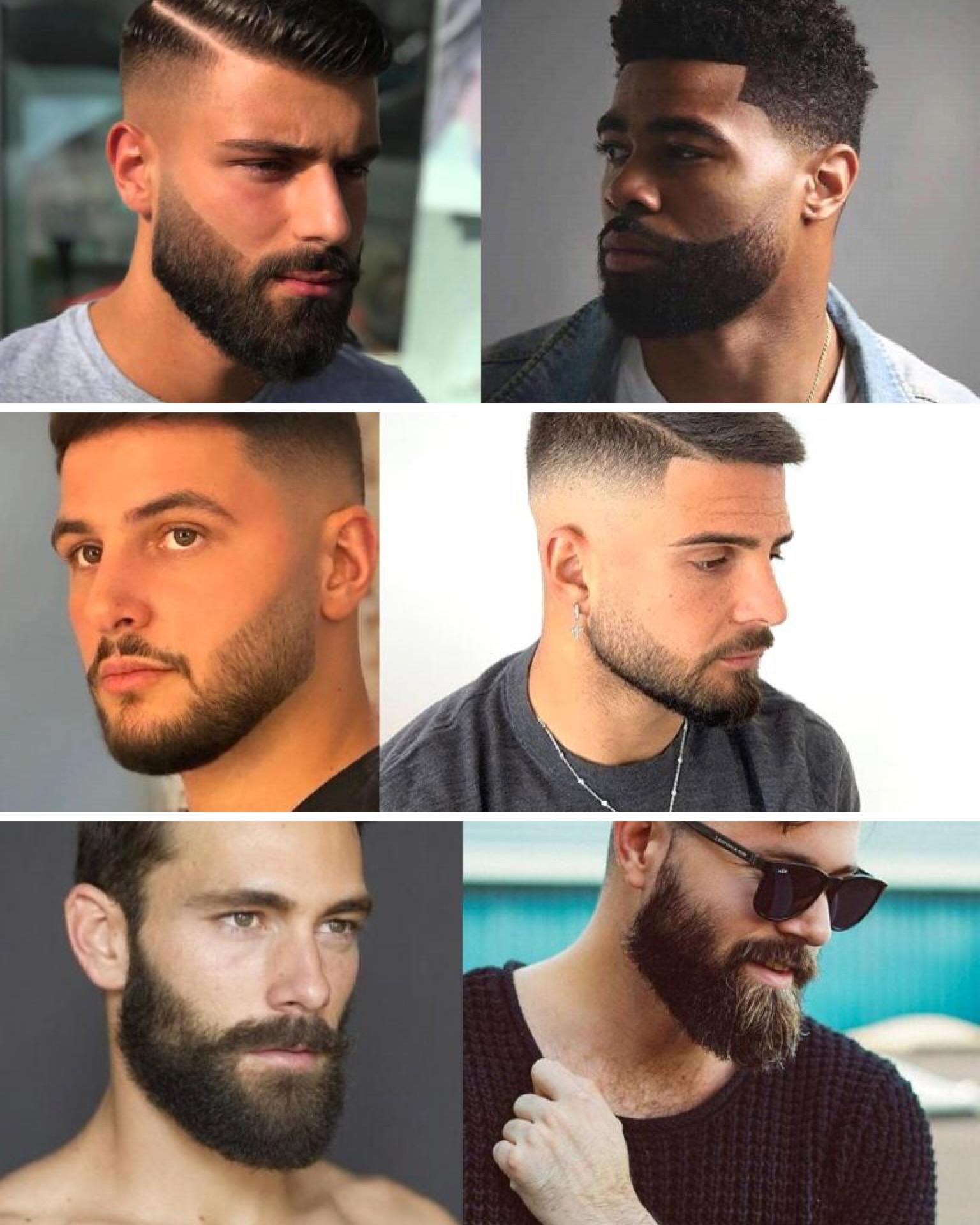 tipos de barba para rosto oval