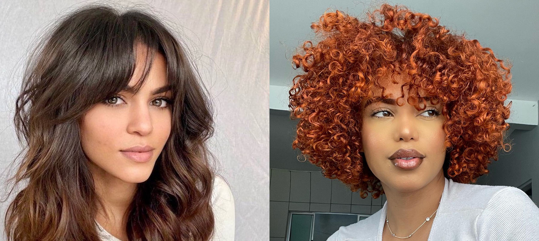 Tipos De Franja Cabelo Cacheado