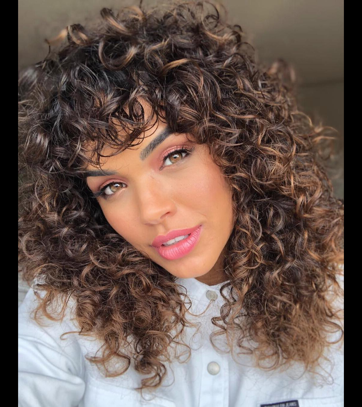 Tipos De Franja Cabelo Cacheado