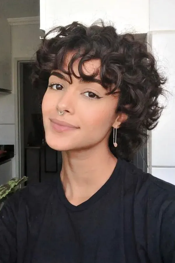melhores franjas para cabelo cacheado inspiração