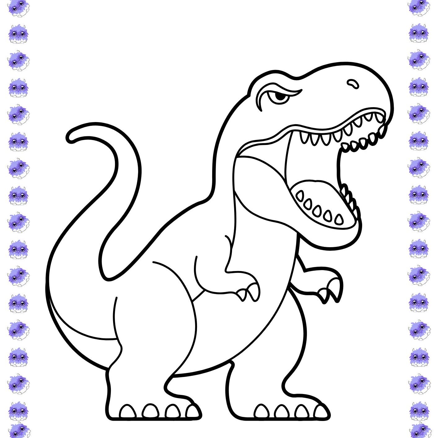 tiranossauro rex para pintar