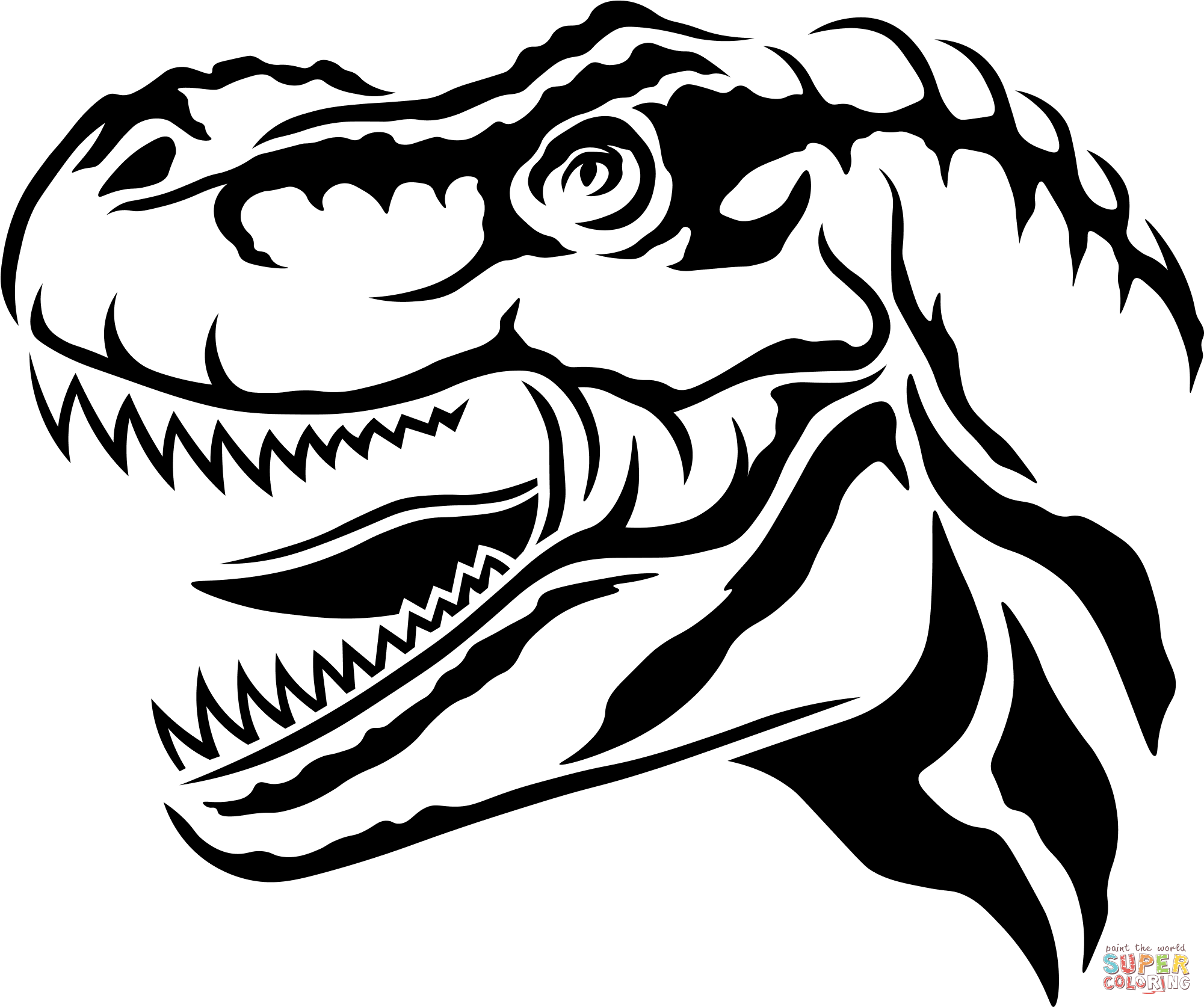 ilustração tiranossauro rex para imprimir