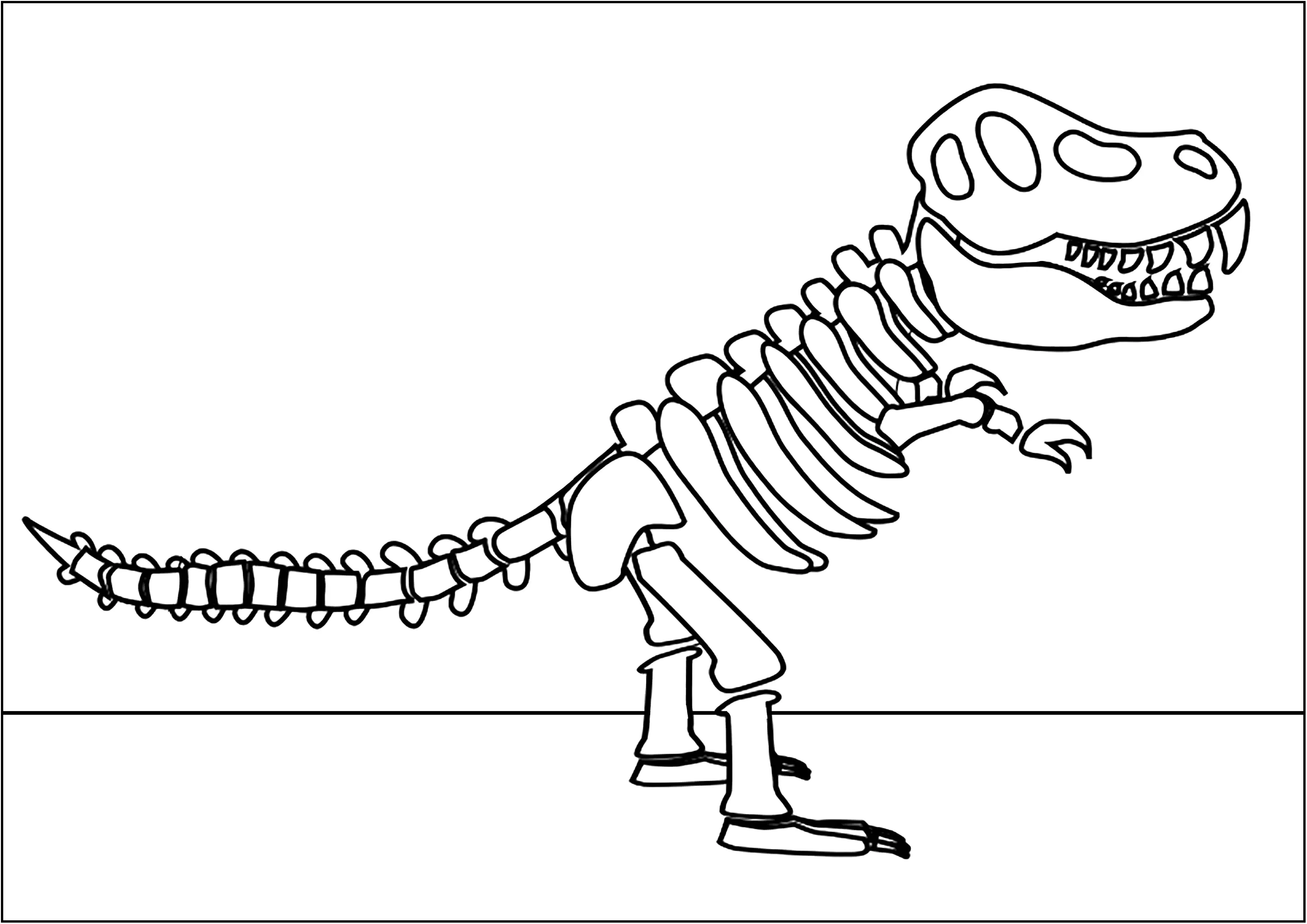tiranossauro rex para pintar