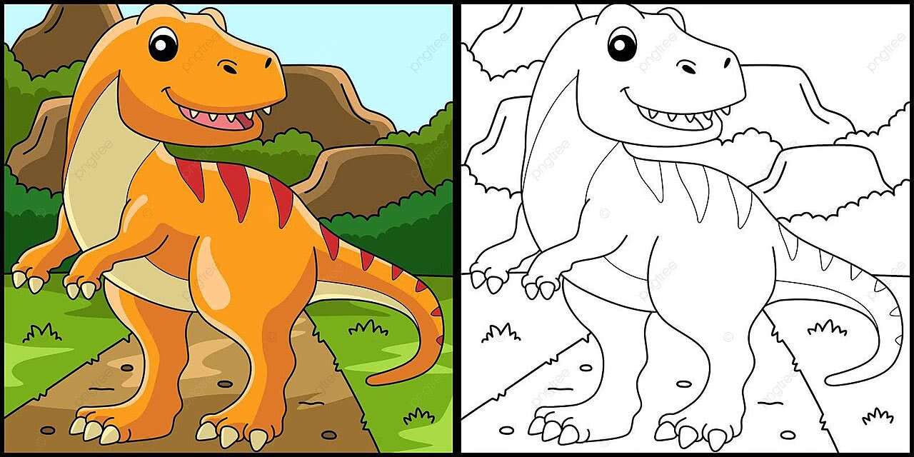 colorir dinossauro tiranossauro