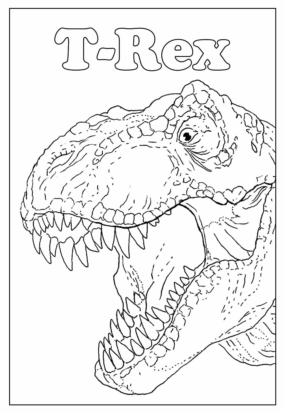 colorir dinossauro tiranossauro