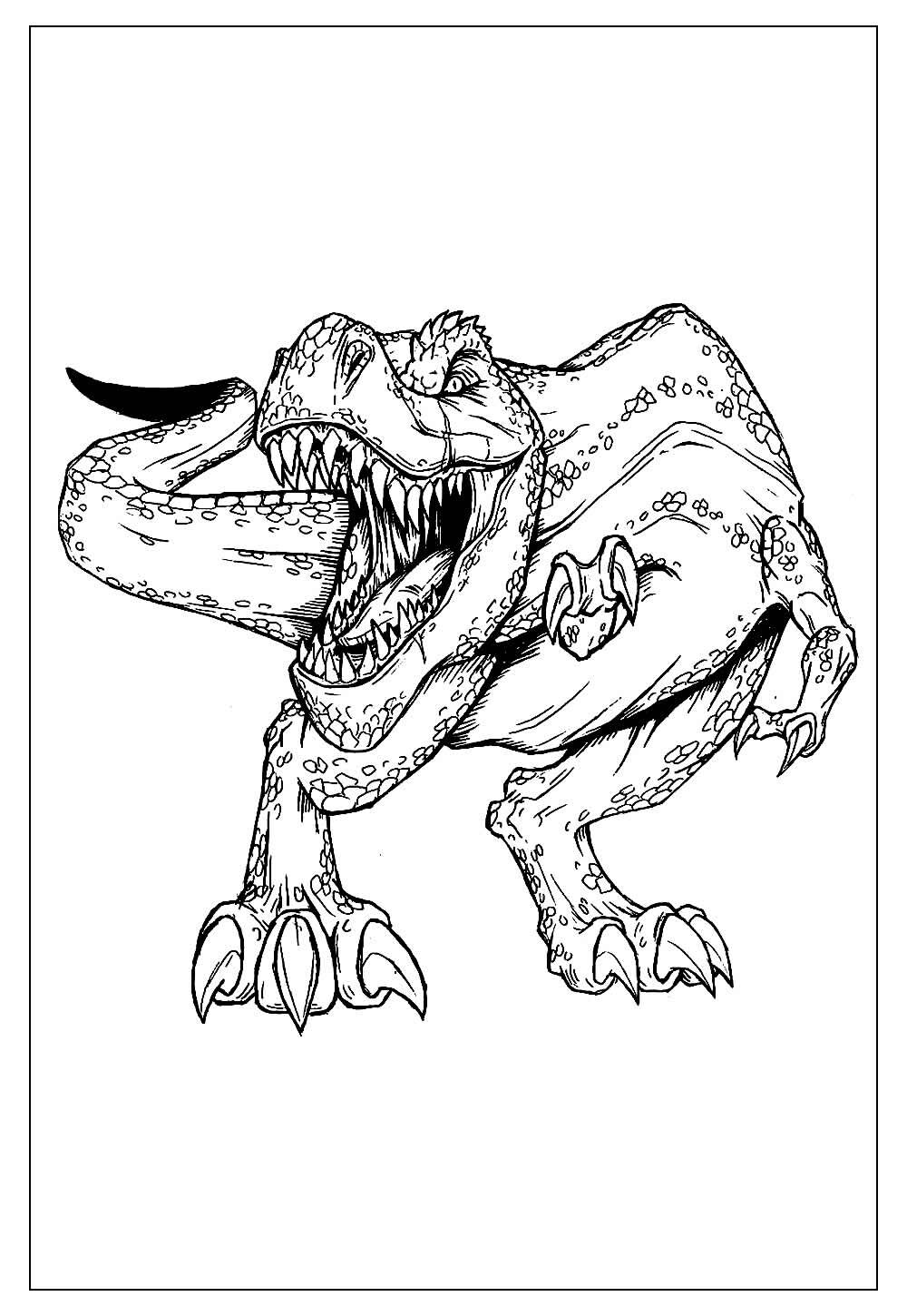 colorir dinossauro tiranossauro