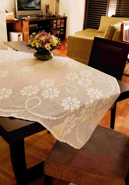 Toalha Russa de Crochê Luxo: Detalhes