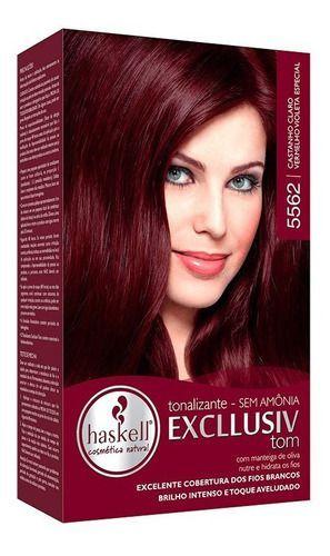 marcas de tonalizante vermelho vegano